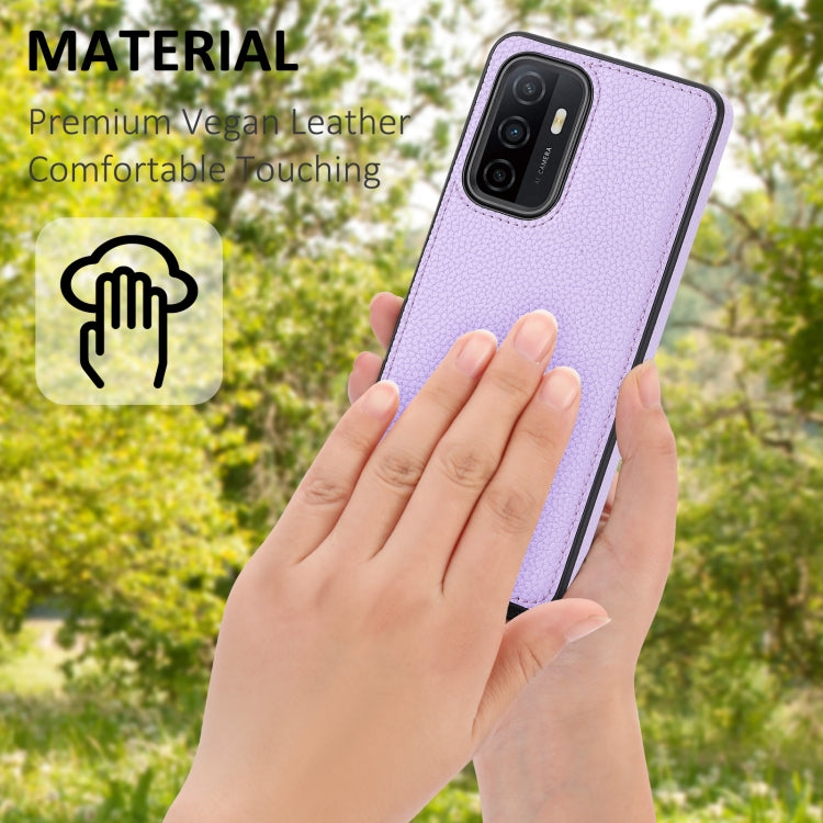 Samsung Galaxy S23+ 5G Litchi Pattern Stitched Side-mounted Phone Case showcasing its stylish design and protective features.